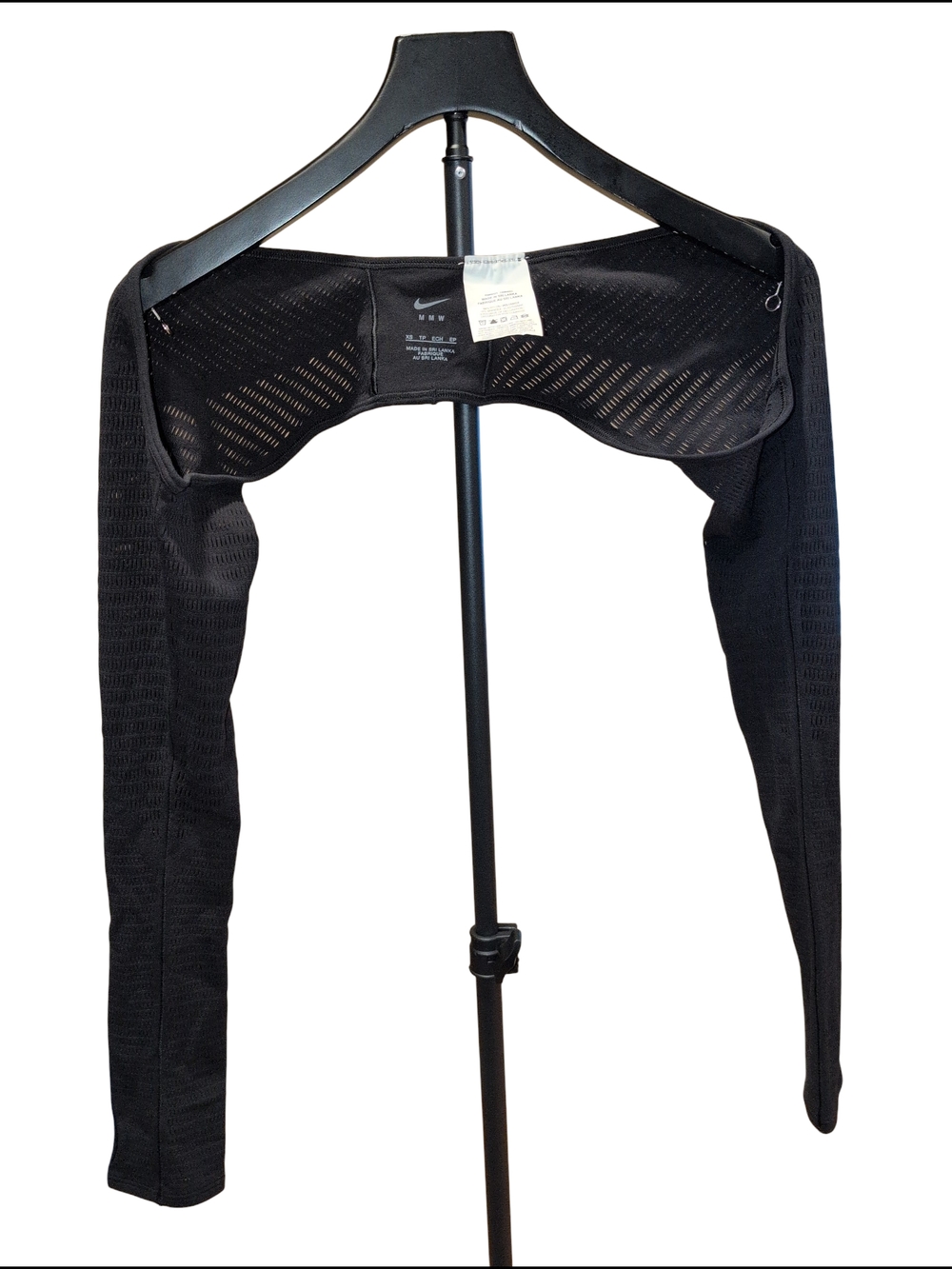 Nike x MMW Matthew M. Williams Black Mesh Shrug Bolero XS